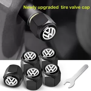 5Pcs Car Tire Valve Stems Cap Knurling Style Tire Valve Cap Aluminum Tire Wheel Stem Air Valve Cap car Universal accessories