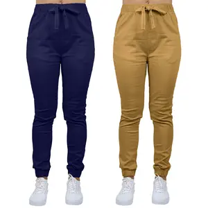 Women's 2-Pack Loose-Fit Basic Stretch Twill Joggers
