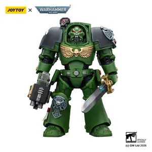 JOYTOY 1/18 Collectible Salamanders Terminator Action Figure (Model JT03219) - Hyper-Realistic, Decorative, Anthropomorphic Minifigures Action Figure with Power Sword, Storm Bolter, Minifigures Action Figures