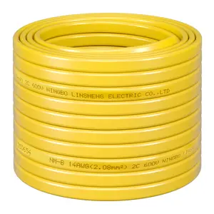 VEVOR NM-B Wire, Summervibes, 14AWG/2C Non-Mettalic Residential Indoor Electrical Wire with Ground, PVC Sheathed High-Purity Copper Core Cable, for Outlets, Switches, Other Loads & Lighting Wiring Projects(50 ft)