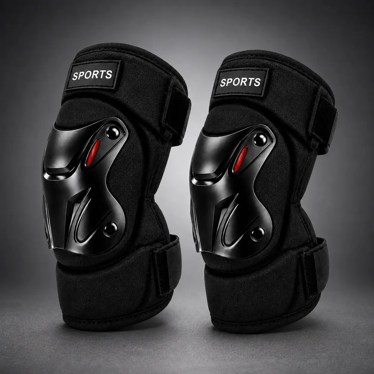 Knee & Elbow Pads Set, Heavy Duty Protective Gear for Cycling, E-Bike, Skateboarding & Scooter Riders, Adjustable Impact Protection Safety Equipment for Outdoor Sports