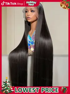 [32 Inch Only $129] Bling Hair 13x6 Lace Frontal Human Hair Wigs Brazilian Straight Lace Front Wigs For Black Women 13x4 Transparent Lace Wig Bleached Knots Nature Long Straight Hair Wig Outdoorfun TikTokShopHolidayHaul