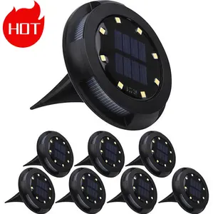 Solar Outdoor In-Ground LED Path Lights, IP65 Waterproof & Water Resistant Holiday Decorative Lights - Ideal for Halloween, Christmas Decoration on Stairs, Patios, Walkways, Solar Garden Light, Weatherproof
