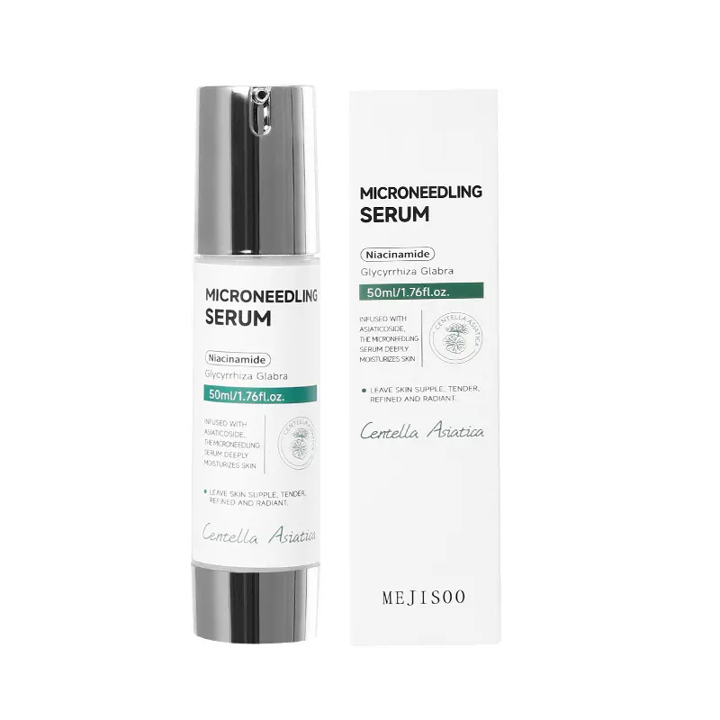 Daily Gentle Spicule Microneedling Ampoule Facial Serum - Korean Centella Asiatica & Exosome Barrier Repair Concentrate for Sensitive Skin, Pore Care, Smoothing, Redness Relief, Moisturizing, Morning Routine Use, Anti Aging Serum