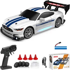 Electric Remote Control Drift Car High Speed Racing Car with LED Lights   Drifting Tires Racing Sport Toy Car for Kids.
