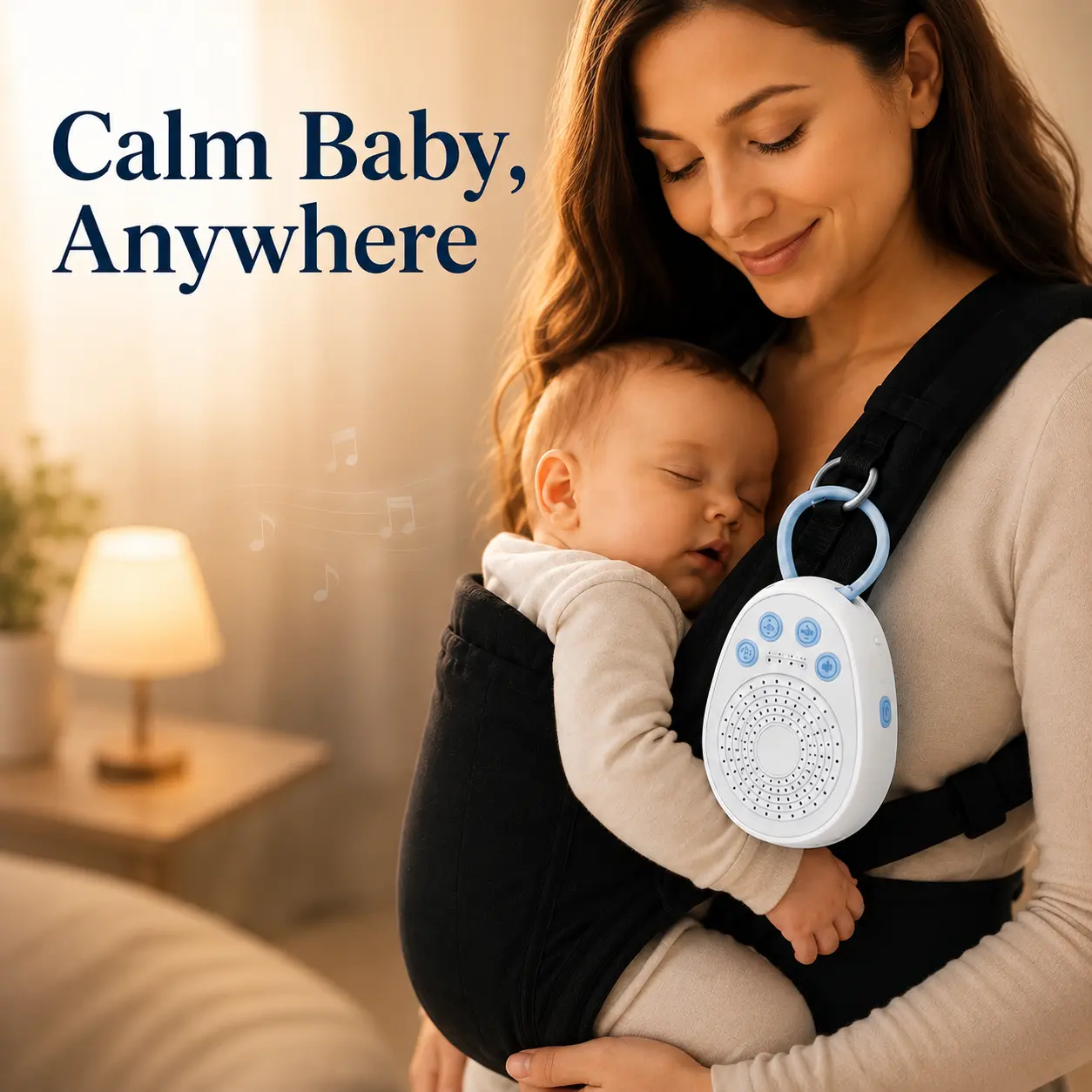 Portable Relaxing Sleep White Noise Sleep - Rechargeable 1000mAh Battery/USB, 20 Soothing Natural Sound Machine, Portable Mini Sleep Sound Machine, Office Home and Travel Noise Reduction Sleep Sound Machine with Timer and Memory Function