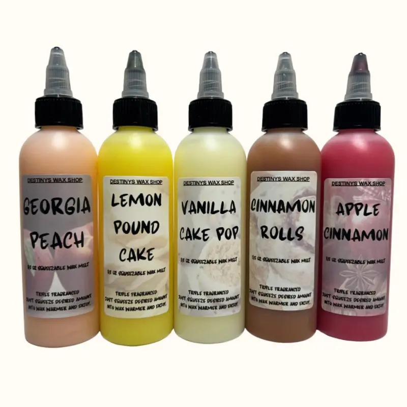 TRIPLE FRAGRANCED SQUEEZABLE WAX MELTS - 3.5oz BOTTLES TRIPLE FRAGRANCED SQUEEZABLE WAX MELTS - 3.5oz BOTTLES