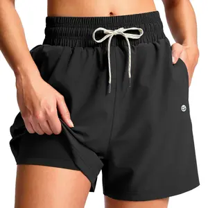 G Gradual Women's Swim Shorts 4" Quick Dry Board Shorts with Boxer Liner Deep Pockets Beach Trunks Athletic Running Shorts