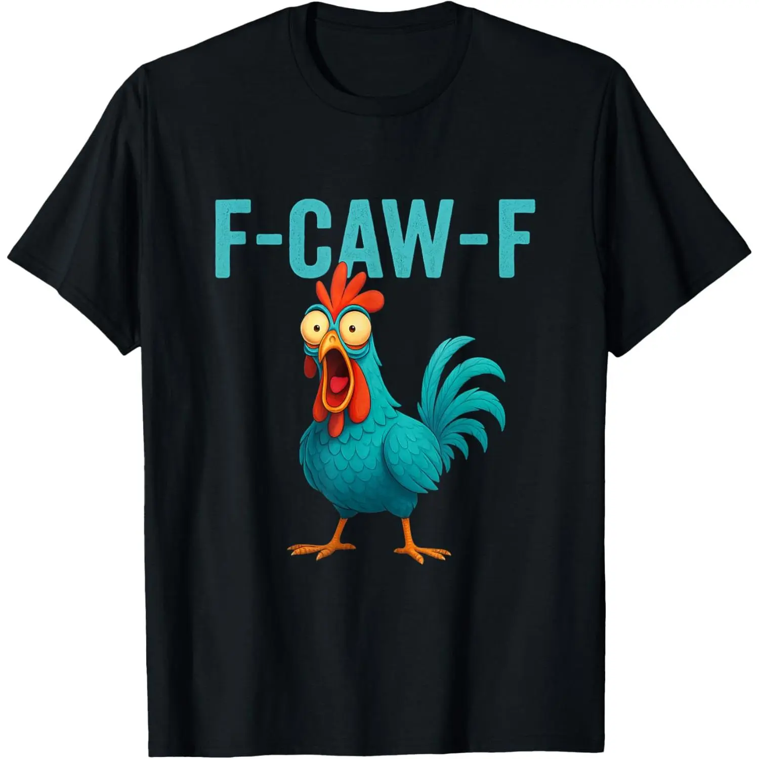 Men's Casual T-Shirt with Humorous Print, Rooster Graphic for Farm Animal & Bird Lovers (Sports & Outdoor Top)
