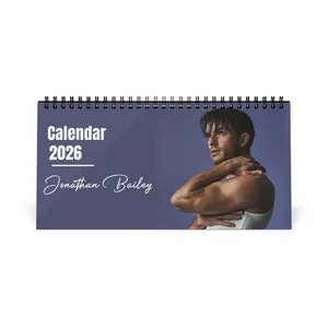 Jonathan Bailey 2026 Desk Calendar |  Monthly Planner | Kate & Anthony Romance | TV Show Gift | Fan Collection