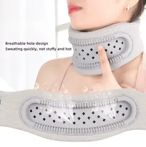 Sleep and pain relief neck brace, memory foam cervical support brace, adjustable orthopedic neck brace, helps with neck recovery.
