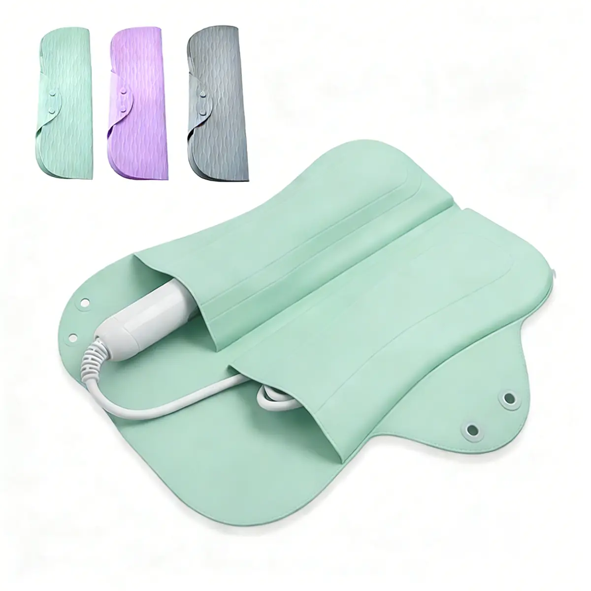 2-in-1 Silicone Heat Resistant Mat & Sleeve for Curling Iron and Hair Straightener