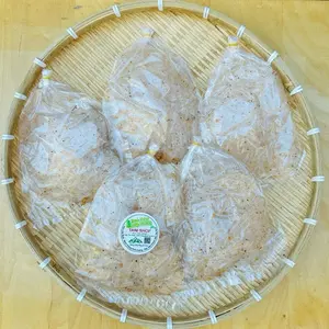 Set 5 bịch bánh tráng lá siêu mỏng trộn muối tỏi- Vietnamese Rice Paper Snack with salt, garlic - Ready to Eat (5 packs)