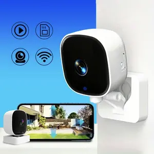 Winees Smart Cameras for Home/ Pets Security, Wired 2K Wi-Fi Camera for Indoor/Outdoor, AI Alarm Detection, Color Night Vision, 2-Way Audio, 2.4G