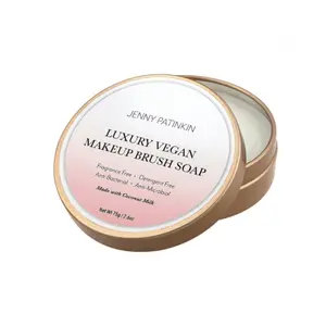 Luxury Vegan Makeup Brush Soap - Makeup Brush Cleaner For Women - Antibacterial Cosmetic Makeup Tools Cleansing Cleansing