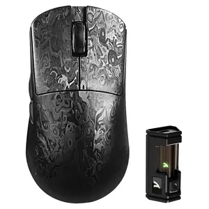 ATTACK SHARK R11 Ultra 8K Carbon Fiber Wireless Gaming Mouse,PAW3950MAX 42K DPI Sensor,49g Superlight Ergonomic Computer Mice with Tri-Mode,70M Switch Cloud Driver for Win/Mac/PC Gamer,Ink Blade