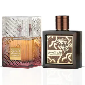 Khamrah Dukhan 100ML & Qaed Al Fursan Untamed 90ML - Eau De Parfum Sprays by Lattafa | Unleash the Fire Within—Two Icons of Depth, Warmth & Indulgence. (Bundle)