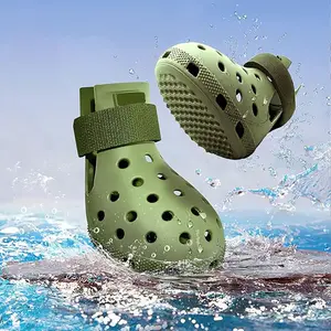 4 Pairs Fashion Dog Shoes, Breathable Anti-Slip Elastic Pet Shoes, Soft Sole Protection for All Seasons, Comfortable Puppy Care Paw Protectors