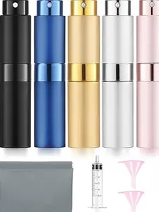 6 Pack 8ML Empty Perfume Atomizer Cologne Travel Spray Bottle for Refill Portable Cologne Dispenser Mini Sprayer for Women Men Twist Tpye