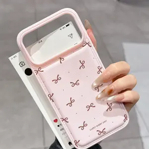 A cute bow and small polka dot print drop-resistant phone case, bringing good luck every day, compatible with iPhone 17/17 Pro/17 Origin Max/16/16 Pro/16 Pro Max/15/13/15 Pro Max/13 Pro Max/14/14 Pro Max, perfect as a gift for friends, sisters, classmates