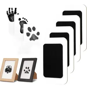 Larleaf Inkless Paw Print Kit - Easy Clean Touch Stamp Pad for Dog & Cat Nose and Paw Prints, No-Mess Pet Memory Keepsake