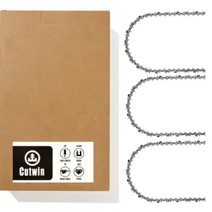 3Pack 20 Inch Battery Chainsaw Chain .325“ Pitch .050" Gauge 78Drive Links, UL Approved ANSI Standards Replacement Chainsaw Blade Fits 36, 40, 41, 51, 55 and more