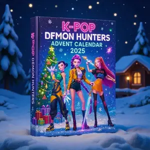 2026 New K-Pop Devil Hunter Calendar Blind Box Countdown, Rumi Zoemira Anime PVC Model Doll, Gothic Korean Style Party Set, Holiday Gift