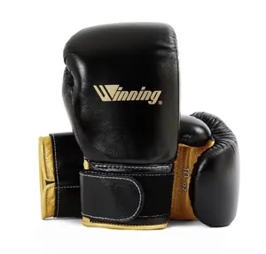 Winning Leather Velcro Boxing Gloves for Men and Women For Boxing MMA Muay Thai.