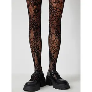 Cider [one-size] Flower Vine Hollow Out Tights