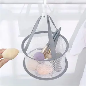 Drying Rack Hanging Basket Net Bag Hangable Makeup Drying Net Makeup Brush Storage Rack Organizer for Makeup Sponge