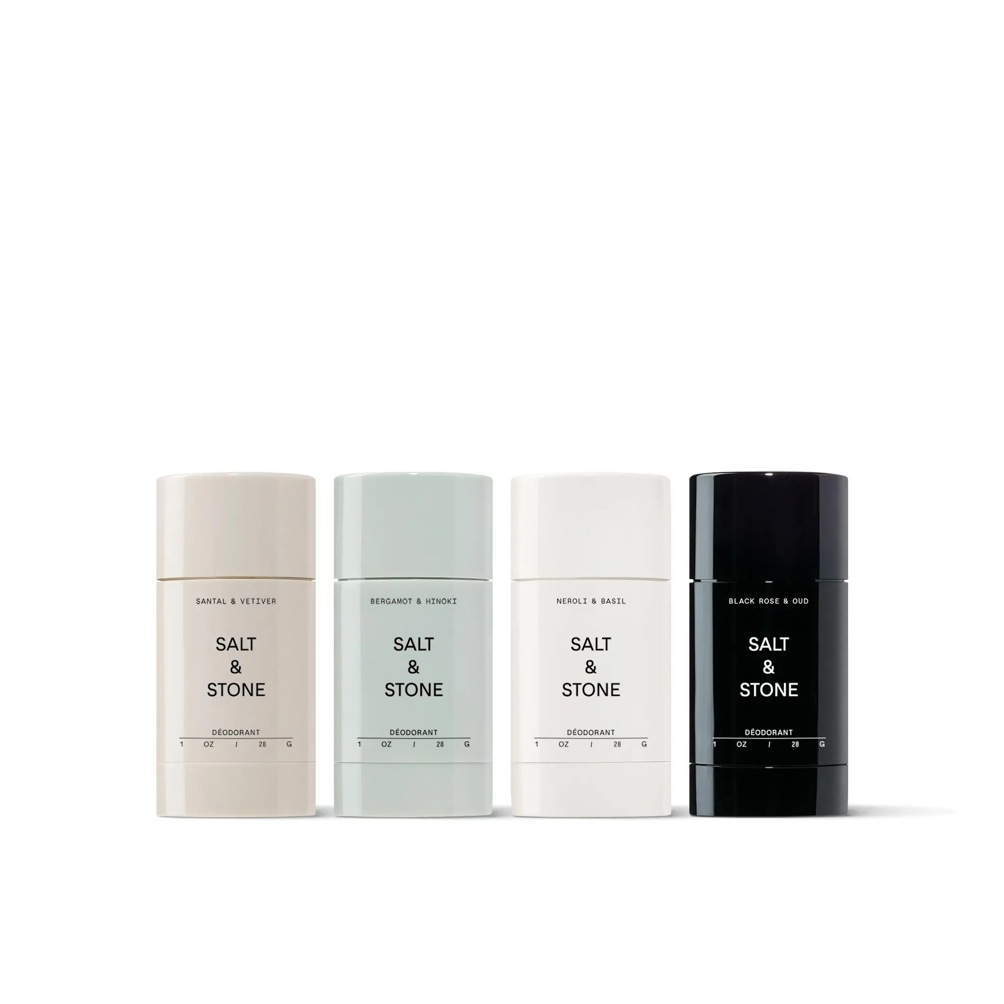Salt & Stone Mini Deodorant Discovery Set - Extra Strength Aluminum-Free Deodorant with Seaweed Extracts Prebiotics & Niacinamide for 48 Hour Protection