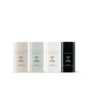 Salt & Stone Mini Deodorant Discovery Set | Extra Strength Aluminum-Free Deodorant | Body Care for Women & Men with Seaweed Extracts, Prebiotics and Niacinamide to Soothe and Moisturize Gift