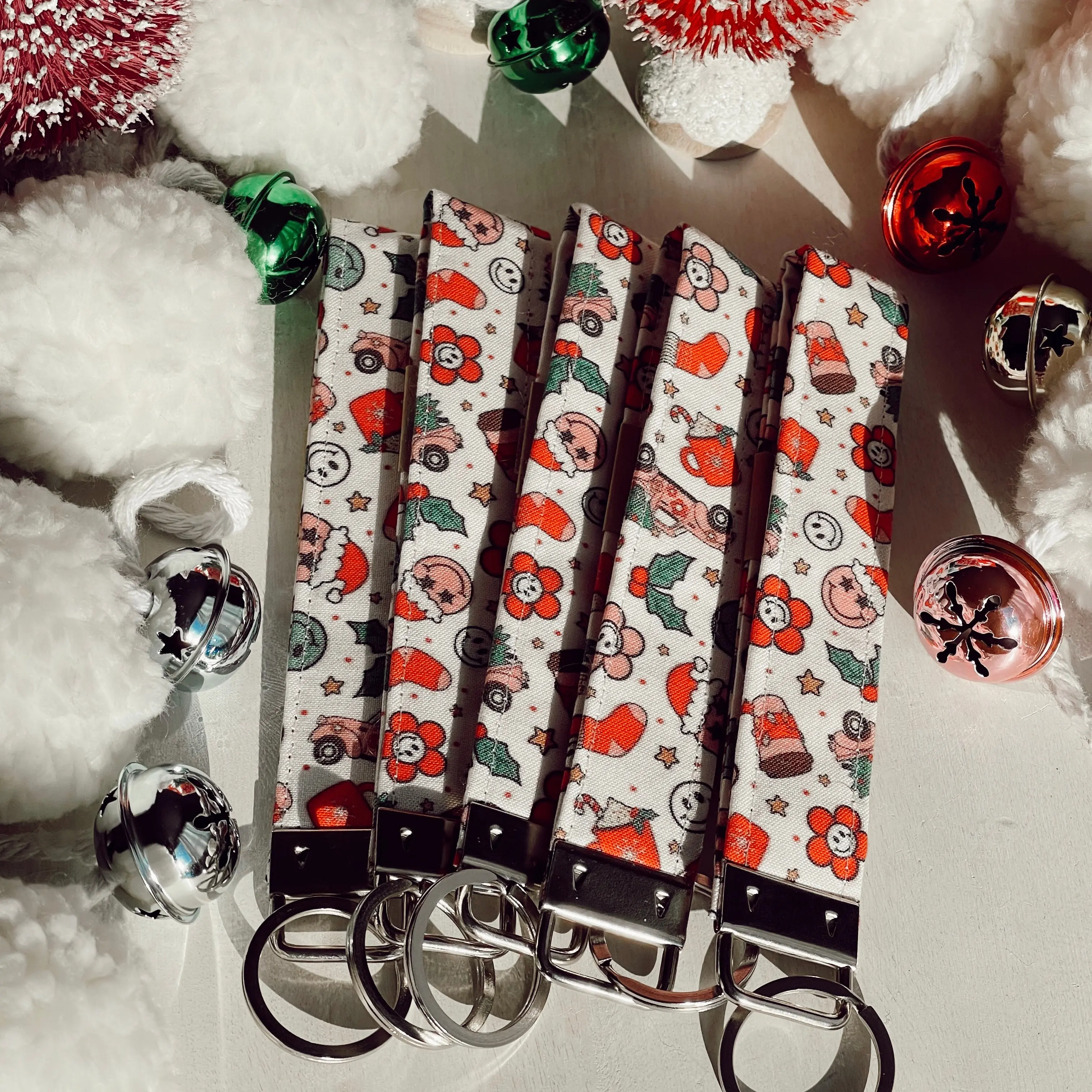 Groovy Christmas Wristlet