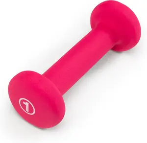 Single Neoprene Coated Dumbbell Non-Slip Hex Hand Weight for Home Gym Solid Cast Iron Core Anti-Roll Design Ideal for Weightlifting Aerobics