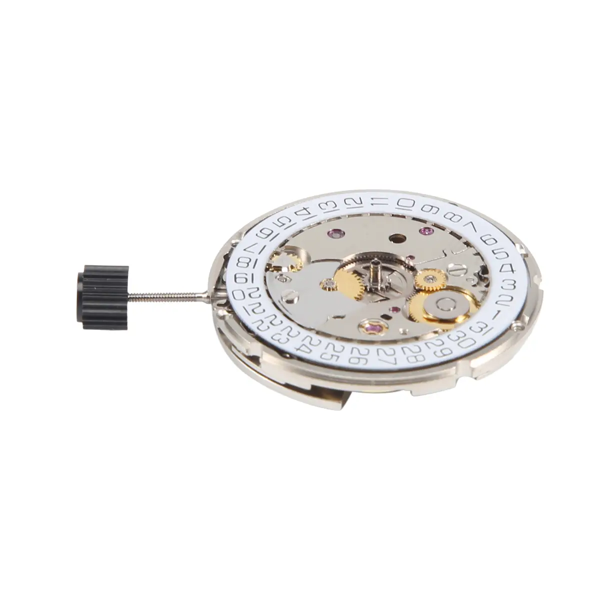 DIY Jeweled Automatic Mechanical Watch Movement Metal Repair Kit - 26 Jewels, 28800 BPH, Quick Adjust, Quick Set, Hacking Function, 3H Date Display, Replacement for ETA 2824-2, Sellita SW200 Movements (for Watch Enthusiasts)