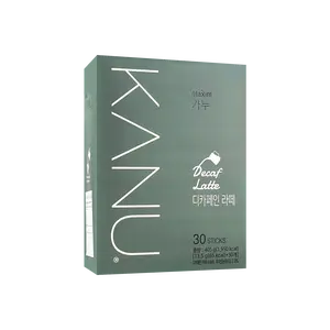 Maxim KANU Korean Instant Coffee Mix - Low Caffeine Latte, 13.5g x 30 Sticks