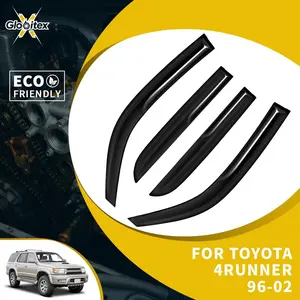 Tape-On Outside Window Visors, 4PCS JDM Mugen Style Vehicle Wind Deflectors - 4-Door 1996-2002 4Runner Car Exterior Accessories, Sun Rain Vent Guards