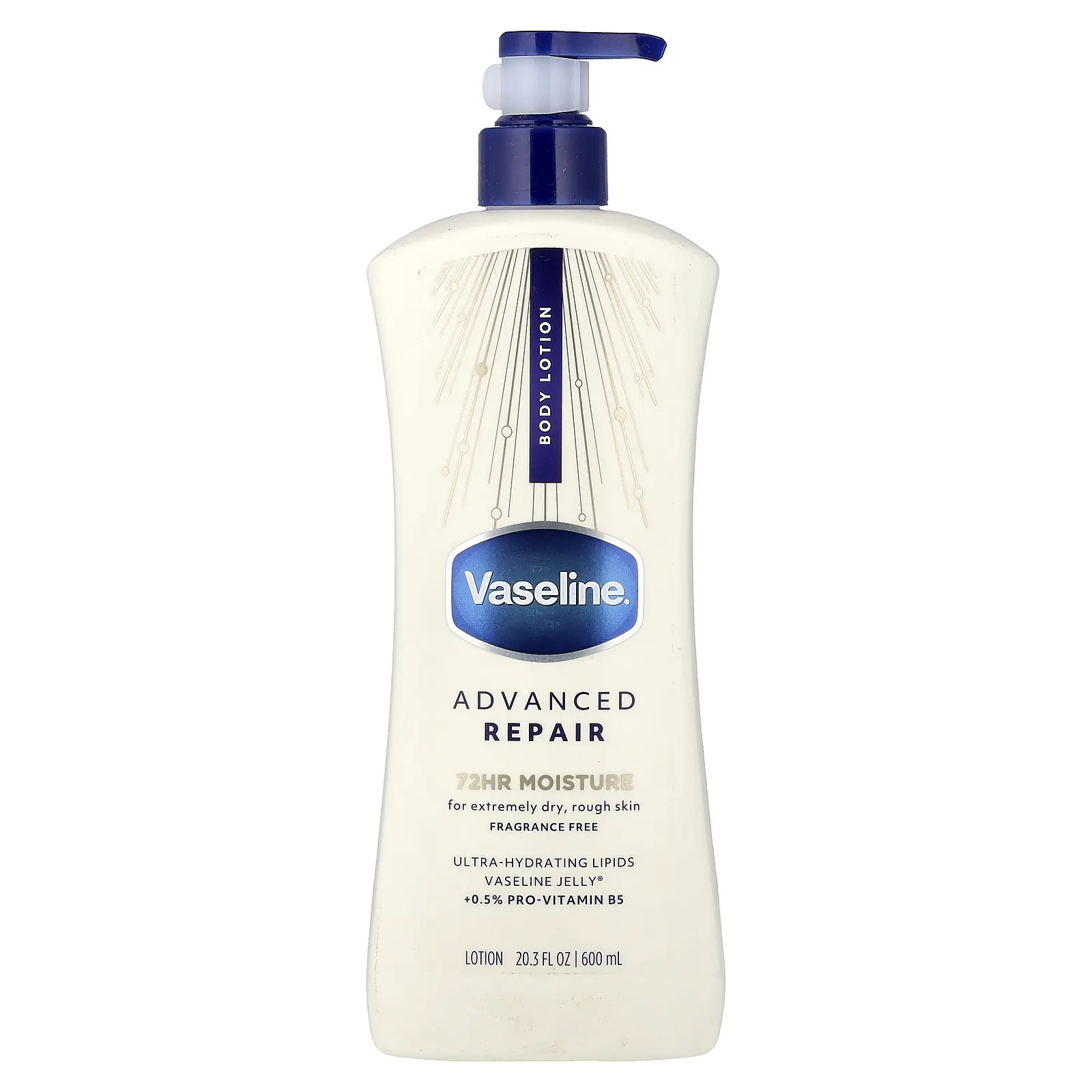 Vaseline Advanced Repair Body Lotion, Fragrance Free, 20.3 fl oz (600 ml) Vaseline Advanced Repair Body Lotion, Fragrance Free, 20.3 fl oz (600 ml)