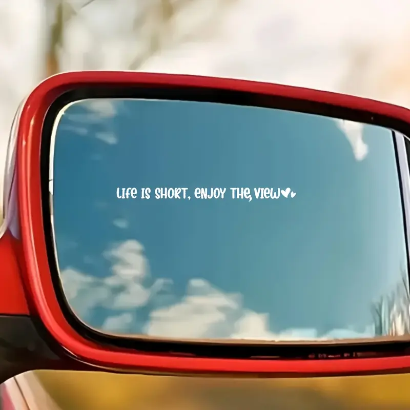 Rearview mirror decals, motivational stickers, funny stickers, decorative motivational stickers, Sticker for cars, cup stickers, car stickers, glass window stickers