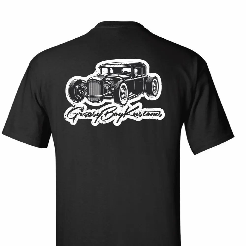 Greasy Boy Kustoms BLACK uni-sex t shirt