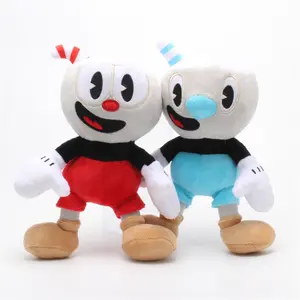 25cm Cuphead Chibi Stuffed Toys, Including Mugman, The Devil & Legendary Chalice Plush Dolls, Kids' Toy Gifts for Children