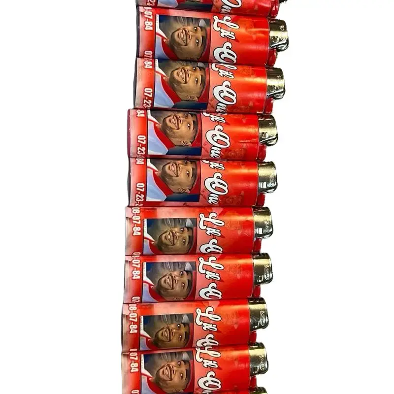 Custom Lighters - Single Pack of Red and White Lighters with Unique Designs 10/$40