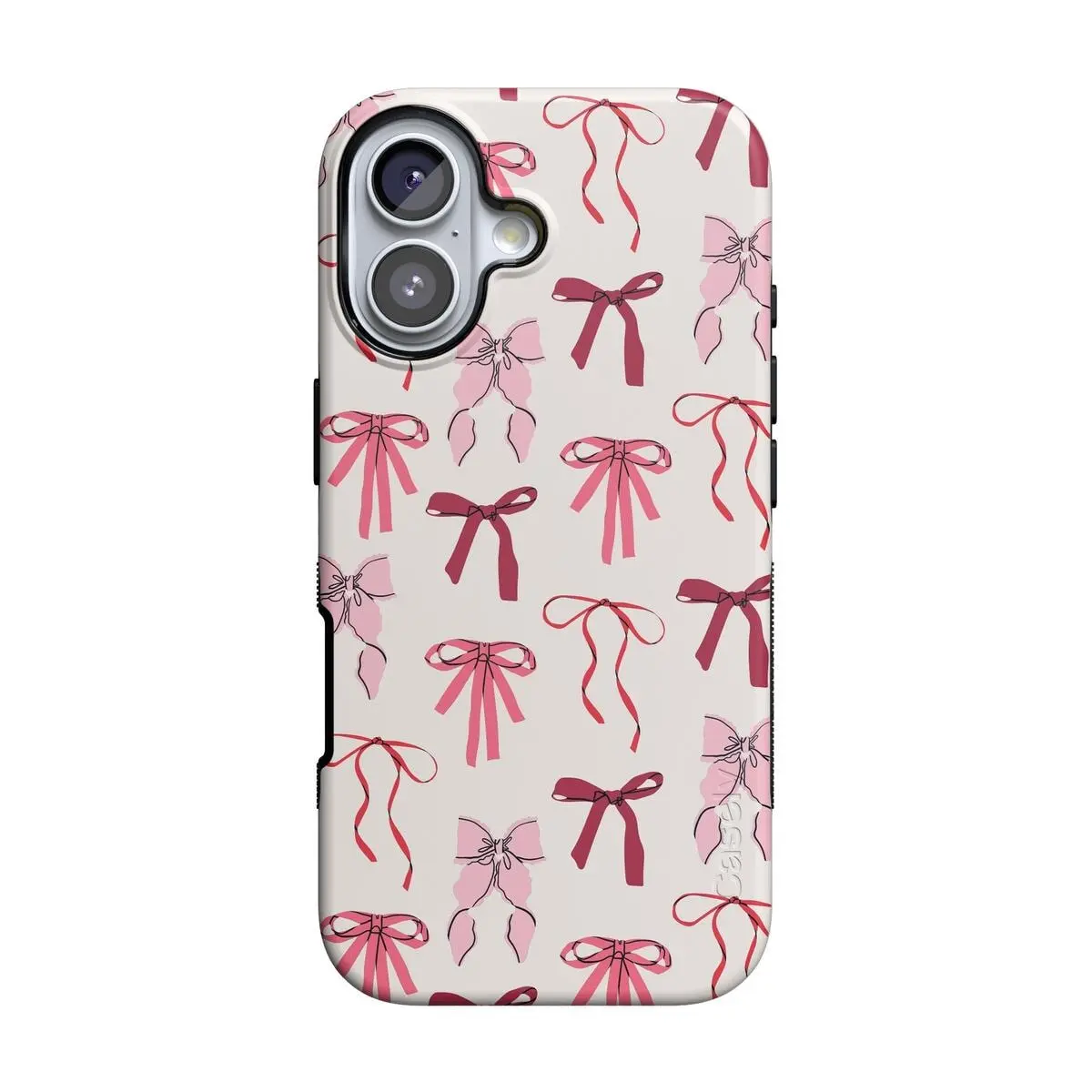 Casely iPhone 17 Case | Lover Girlie | Pink Bows | Bold Protective Design | Compatible with MagSafe