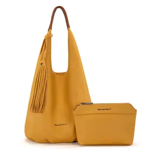 Montana West Slouchy Hobo Bags with Comestic Bag for Women 2pcs