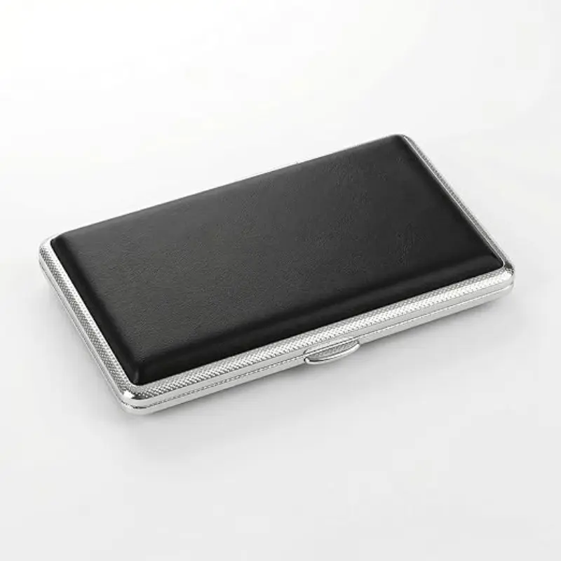 Handmade Rust-Proof Cigarette Box, Stores 20 Cigarettees Coins Cash Business Cards, Durable Design for Everyday Use, Collapsible Design Boxes