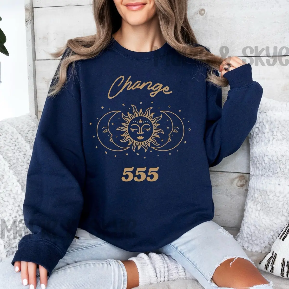 Angel Numbers 555 Angel Number Hoodie Angel Numbers Sweatshirt Change Sweatshirt Angel Numbers Crewneck Angel Number Clothes 555