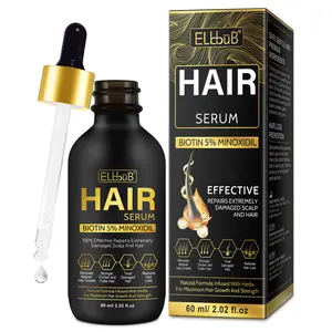 ELBBUB 5% Minoxidil Hair & Beard Care Serum, Serum with Biotin for Men Dad Boyfriend Husband Brother, Natural Hair Beard Care Product-60ml Daily Hair Care Nursing Comfort Fathersdaygift Herbs Haircare halloween hairgrowthoil hair products