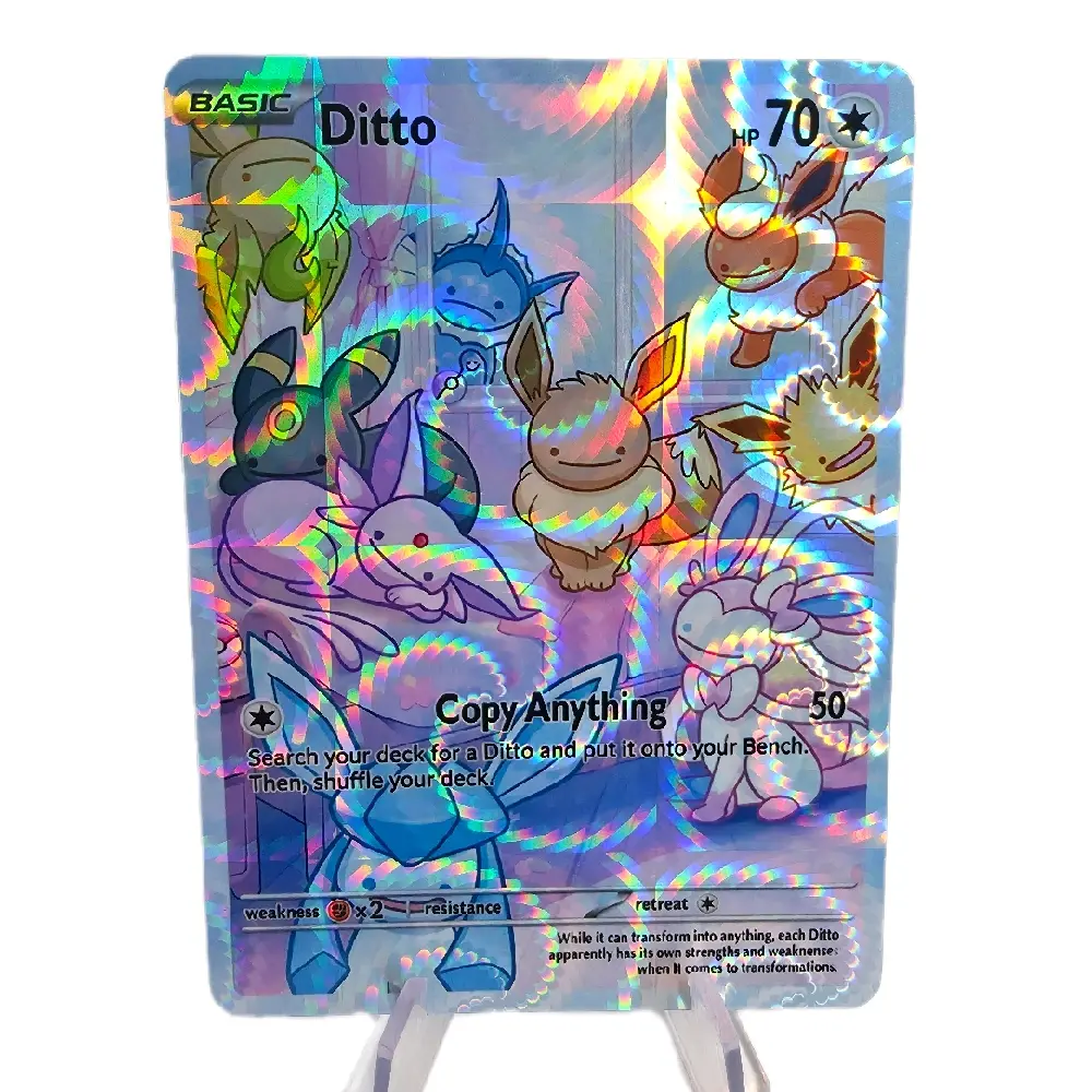 Ditto Eeveelution Squad Custom Card | Multiple Holo / Textured Finishes / New Version!