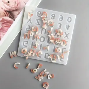 Letter Epoxy Mold, DIY Jewelry Making Accessories, Digital Keychain Mold, Small Capital Letters Resin Silicone Mold, DIY Jewelry Making Accessories