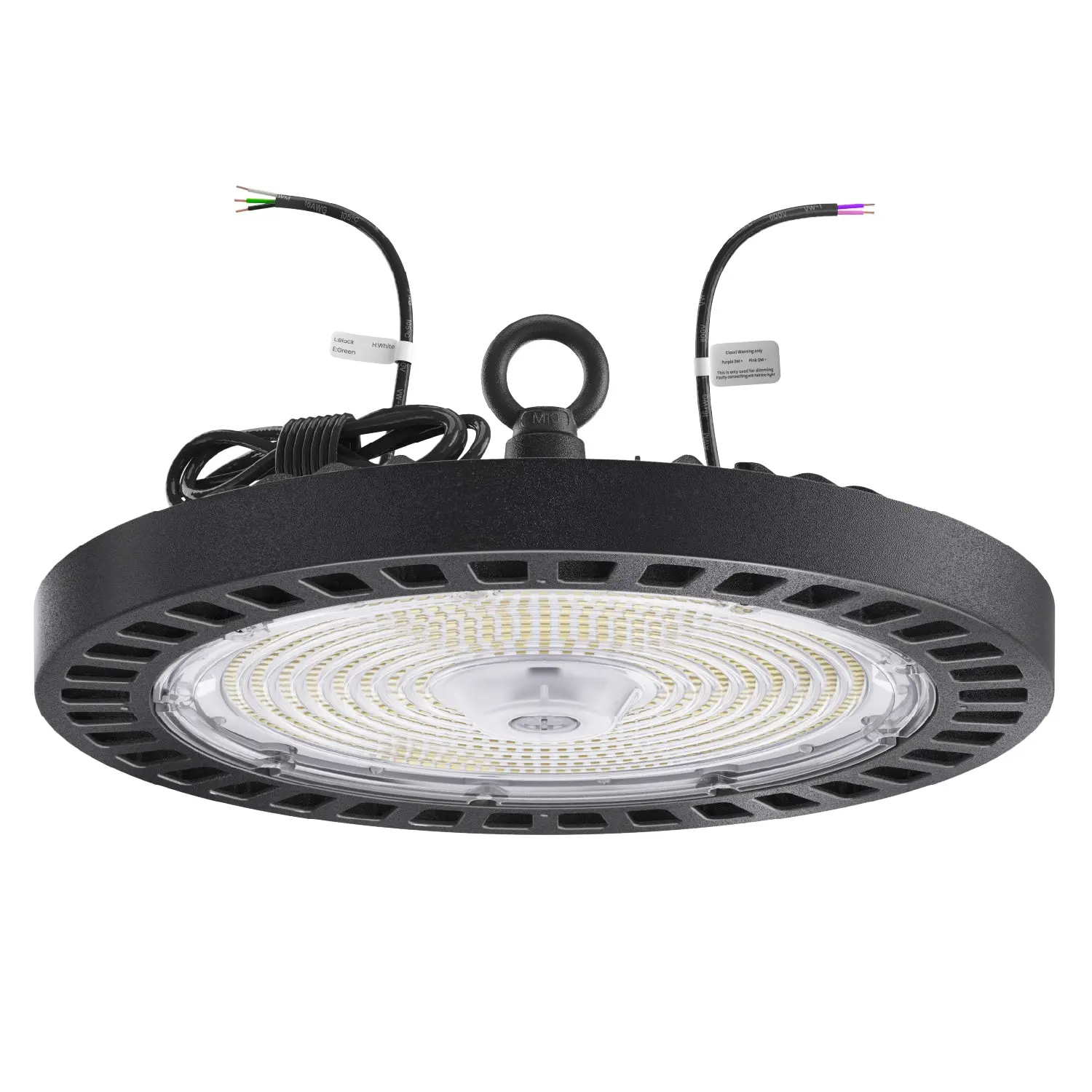 UFO LED High Bay Light Fixture - 240W, 34000 Lumens, 1-10V Dimming, AC Power Supply, Die Cast Commercial Fixture for Outdoor, Garage, Factory Warehouse, Shop Use, Led Lights Outdoor, Garage Light